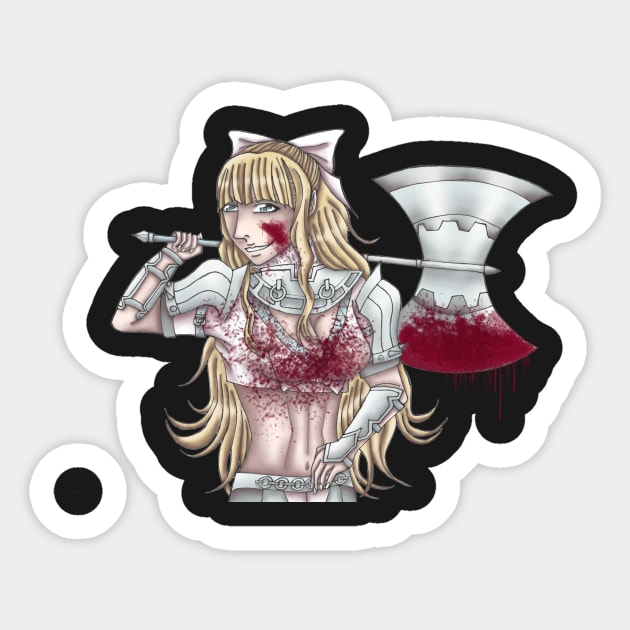 Charlotte in blood Sticker by samami12ace